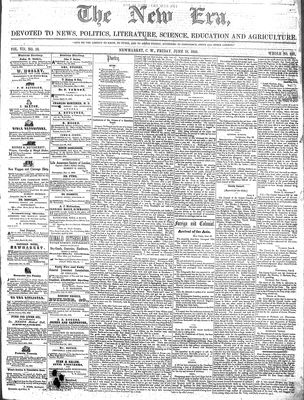 New Era (Newmarket, ON), 18 Jun 1858