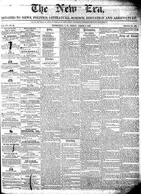 New Era (Newmarket, ON), 6 Aug 1858