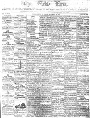 New Era (Newmarket, ON), 10 Sep 1858