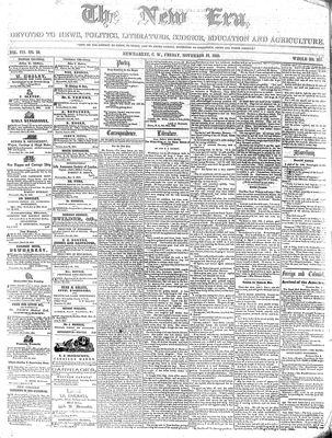 New Era (Newmarket, ON), 12 Nov 1858