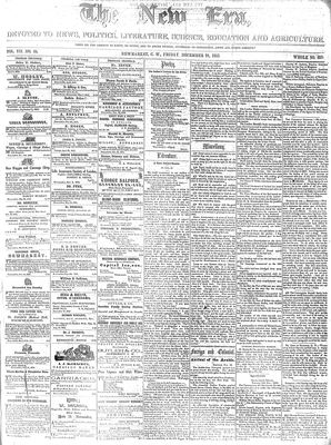 New Era (Newmarket, ON), 24 Dec 1858