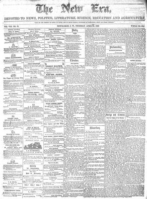 New Era (Newmarket, ON), 22 Apr 1859