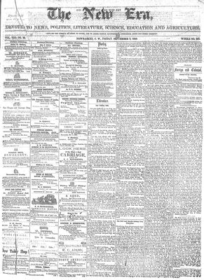 New Era (Newmarket, ON), 2 Sep 1859