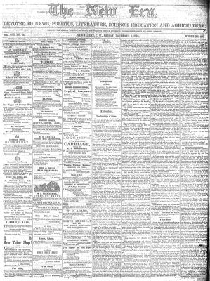 New Era (Newmarket, ON), 9 Dec 1859