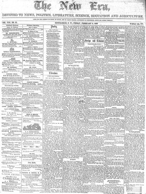 New Era (Newmarket, ON), 3 Feb 1860