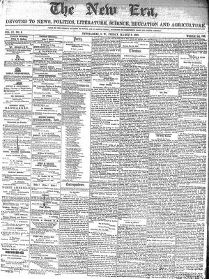 New Era (Newmarket, ON), 2 Mar 1860