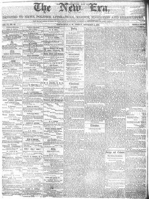 New Era (Newmarket, ON), 7 Dec 1860