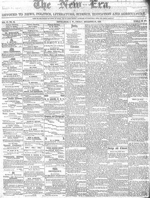 New Era (Newmarket, ON), 21 Dec 1860