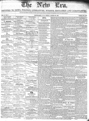 New Era (Newmarket, ON), 22 Mar 1861