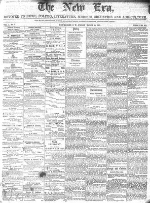 New Era (Newmarket, ON), 29 Mar 1861