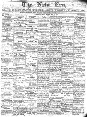 New Era (Newmarket, ON), 19 Apr 1861