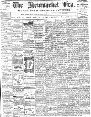 Newmarket Era, 19 Jun 1874