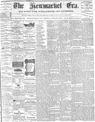 Newmarket Era, 26 Jun 1874