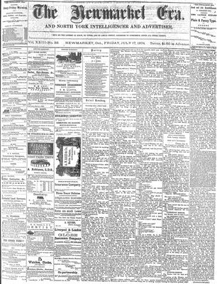 Newmarket Era, 17 Jul 1874