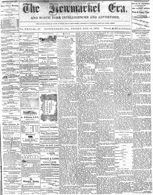 Newmarket Era, 14 Aug 1874