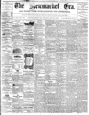 Newmarket Era, 22 Jan 1875