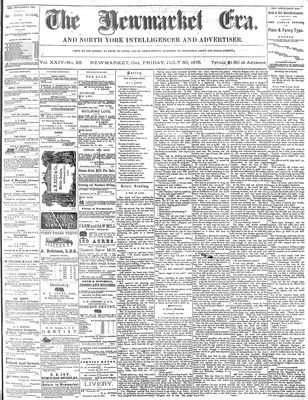 Newmarket Era, 30 Jul 1875