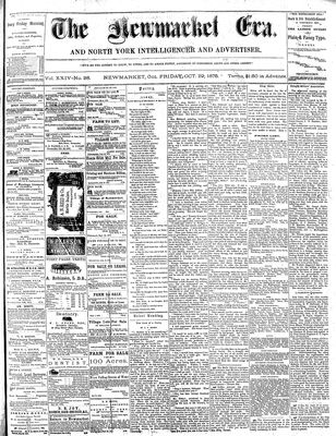 Newmarket Era, 29 Oct 1875