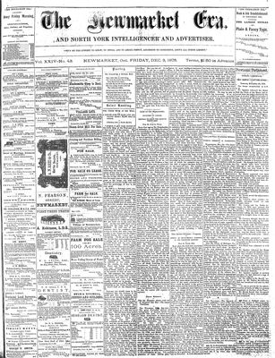 Newmarket Era, 3 Dec 1875