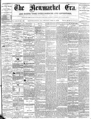 Newmarket Era, 4 Feb 1876