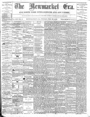 Newmarket Era, 25 Feb 1876