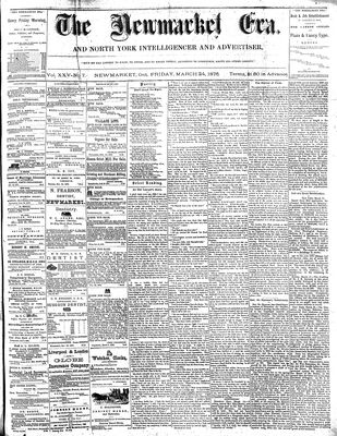 Newmarket Era, 24 Mar 1876