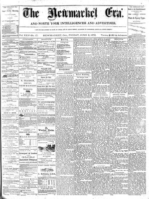 Newmarket Era, 2 Jun 1876