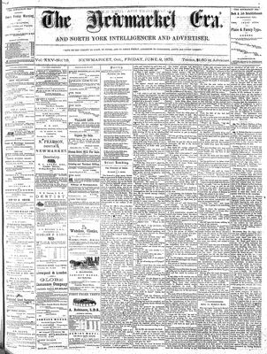 Newmarket Era, 9 Jun 1876