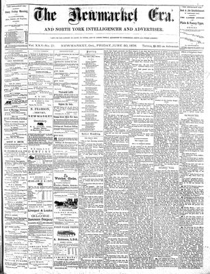 Newmarket Era , June 30, 1876