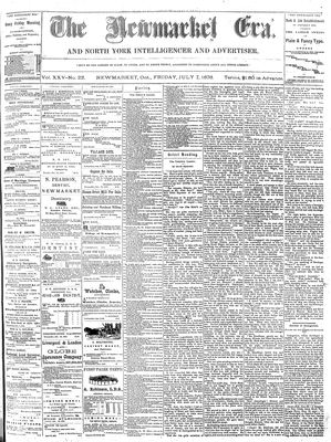 Newmarket Era, 7 Jul 1876