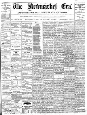 Newmarket Era, 14 Jul 1876