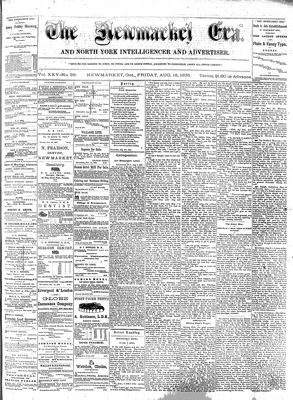 Newmarket Era, 18 Aug 1876