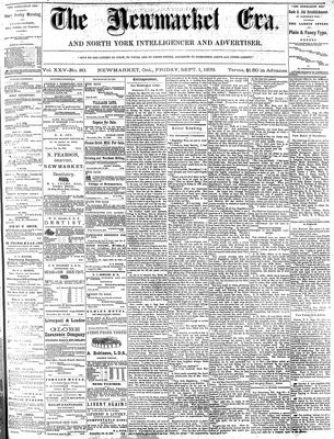 Newmarket Era, 1 Sep 1876