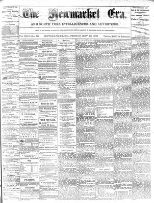 Newmarket Era, 10 Nov 1876