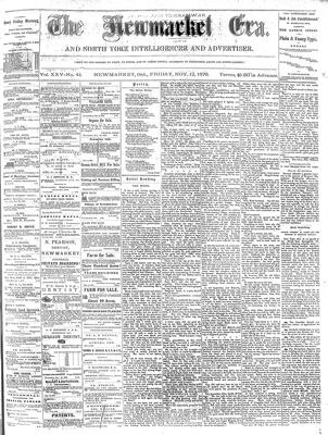 Newmarket Era, 17 Nov 1876