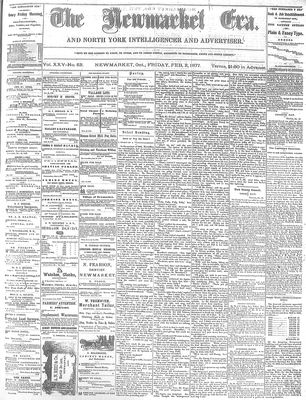 Newmarket Era, 2 Feb 1877