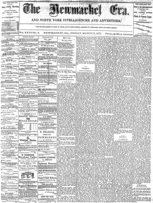 Newmarket Era, 2 Mar 1877