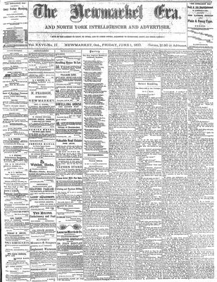 Newmarket Era, 1 Jun 1877