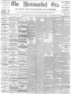 Newmarket Era (Newmarket, ON1861), June 29, 1877
