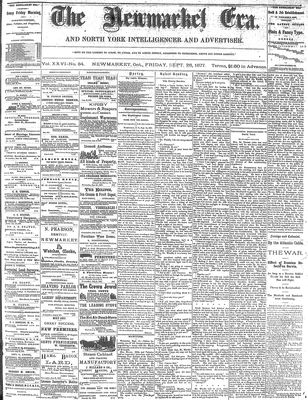 Newmarket Era, 28 Sep 1877