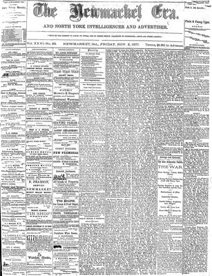 Newmarket Era, 2 Nov 1877