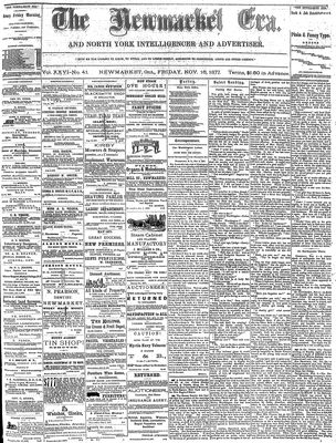 Newmarket Era, 16 Nov 1877