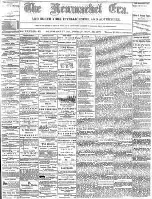 Newmarket Era, 23 Nov 1877