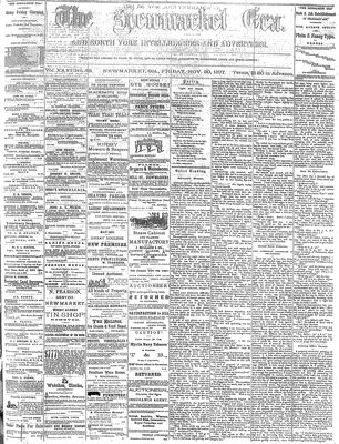 Newmarket Era, 30 Nov 1877