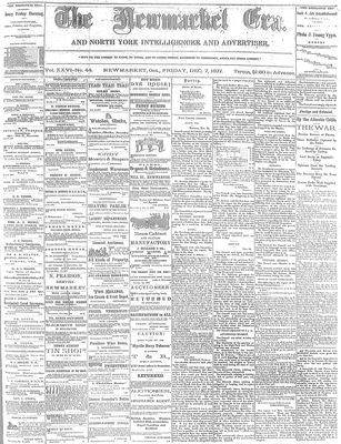 Newmarket Era, 7 Dec 1877