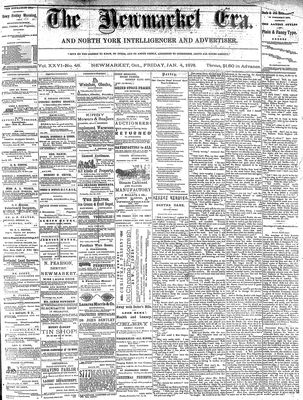 Newmarket Era, 4 Jan 1878