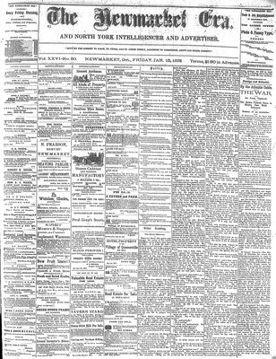 Newmarket Era (Newmarket, ON1861), January 18, 1878