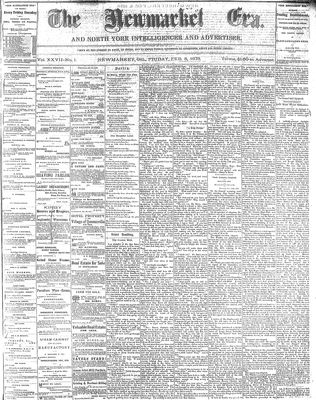 Newmarket Era, 8 Feb 1878