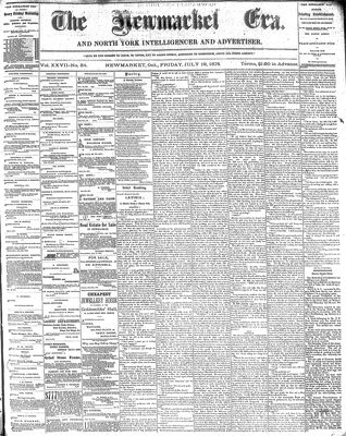 Newmarket Era, 19 Jul 1878