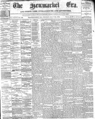 Newmarket Era, 26 Jul 1878